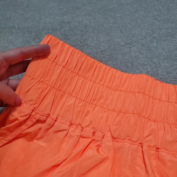 FREE PEOPLE FP MOVEMENT NWOT The Way Home Shorts 2" HR Neon Orange Women's XL - Picture 5 of 16